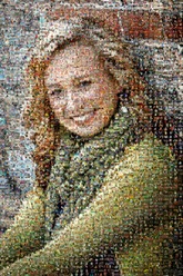 created using over 3600 photos of family and friends