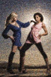 photo mosaic fashion clothes clothing women model models photographer girl cover magazine poster