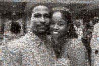 photo mosaic people faces love wedding beauty black white marriage married couple
