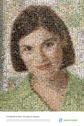 photo mosaic people person face faces corporate business employee banner text border