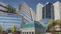 photo mosaic corporate business building structure buildings text raised effect