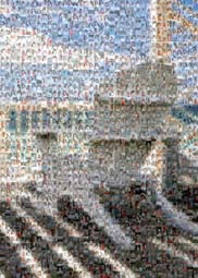 photo mosaic family love kids children chair beach porch landscape sky view