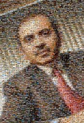 photo mosaic business people face faces person family father husband portrait