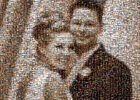 photo mosaic people faces love wedding beauty relationship marriage married couple black white