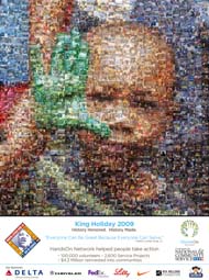 photo mosaic martin luther king child green hand community service handson network banner corporate