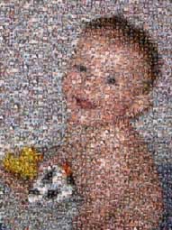 photo mosaic child baby bath tub bathtub young youth fun playing cute