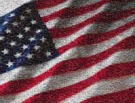 photo mosaic US flag America cars automobiles national banner pride fast