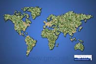 photo mosaic corporate map earth world globe software mural custom company