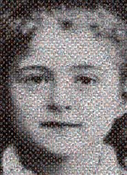 photo mosaic church jesus famous holy religious catholic saint holy christ school mural black and white b&w color students Theresa