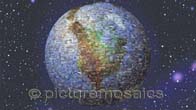 photo mosaic video animation 3D earth world globe corporate advertising ad advertising