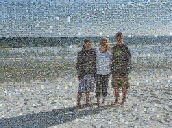 Mother's Day On The Beach photo mosaic