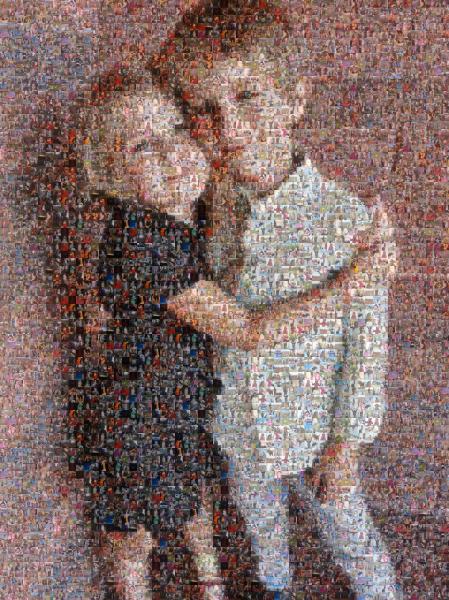 Children On Mother's Day photo mosaic