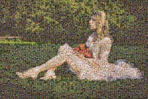 Girl In A Dress photo mosaic