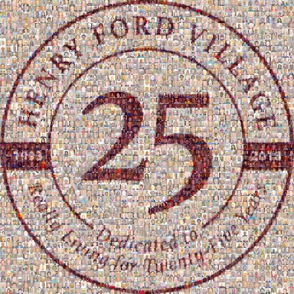 25th Anniversary Logo photo mosaic