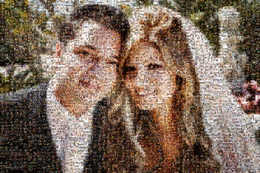 Picture Mosaics|Photo Mosaic Gallery - Candid Wedding Photo