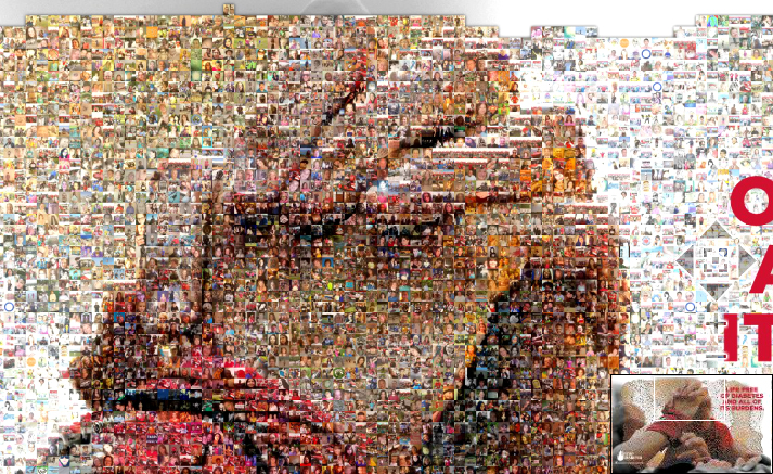 A closer look at the American Diabetes Association Photo Mosaic