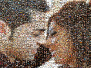 Newly Weds Mosaic, created with the Online Mosaic Tool