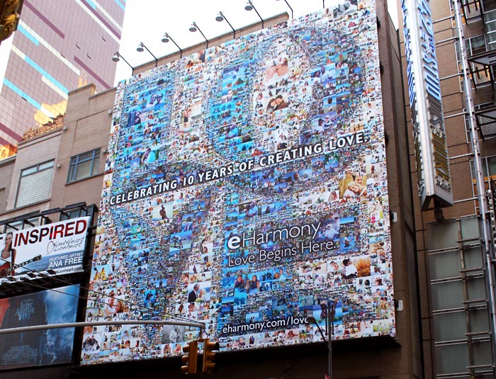 eHarmony 10th Anniversary Photo Mosaic