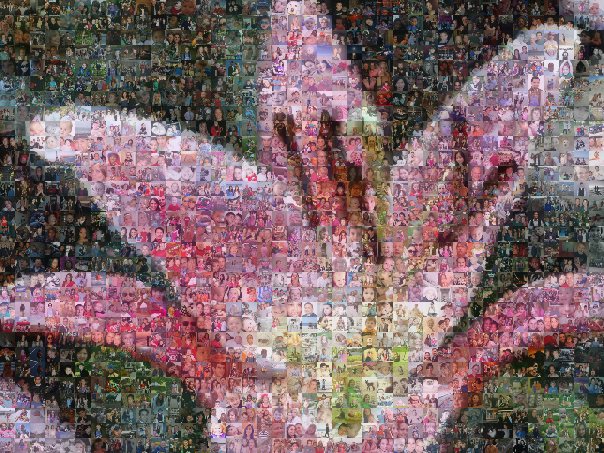 A Photo Mosaic of a lily.