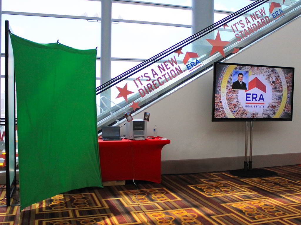 ERA Realty digital mosaic booth setup at LA Live event