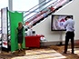 Event tech photographing a guest for the ERA Realty digital mosaic at LA Live