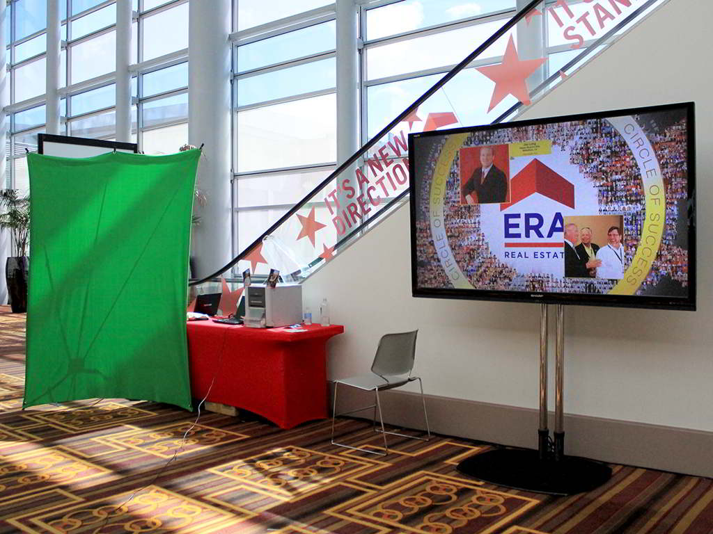 ERA Realty digital mosaic booth display and photo station at LA Live
