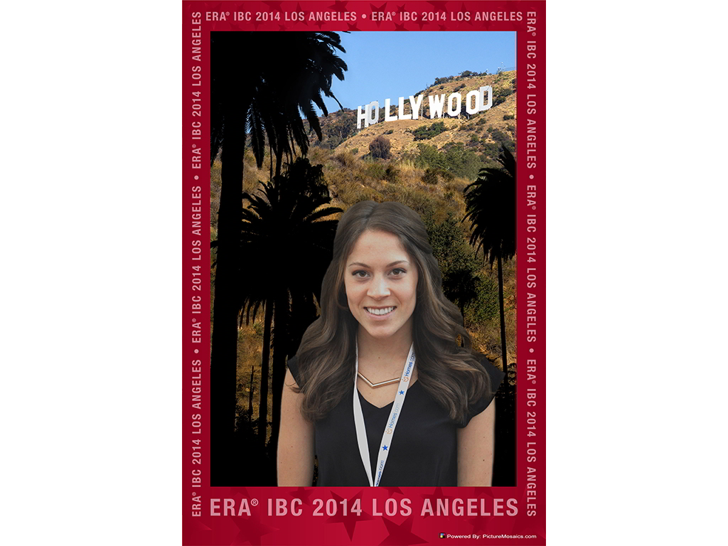 Printed photo takeaway from the ERA Realty digital mosaic activation at LA Live