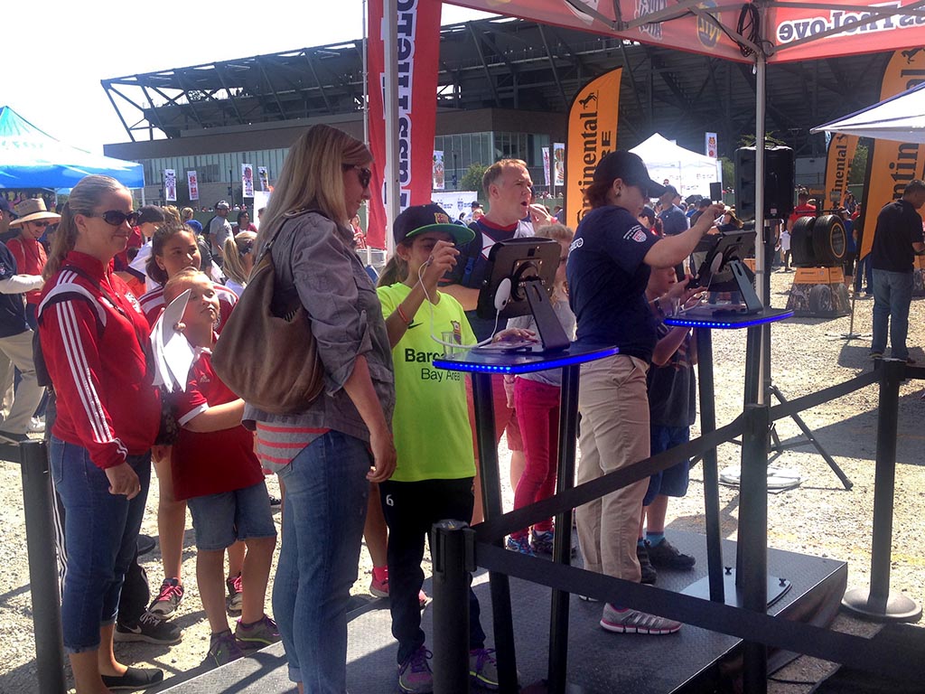 U.S. Women's National Soccer Team Event in San Jose, CA - Real-time Interactive Photo Mosaic