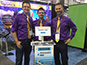 Three Picture Mosaics team members debuting MosaicMe at BizBash 2015