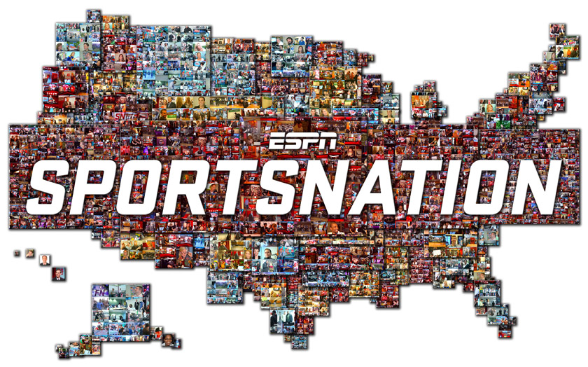 The ESPN Sportsnation Photo Mosaic Mural