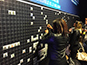 In-progress Live Mosaic with newly added guest portraits at the Lidl Conference in Dublin