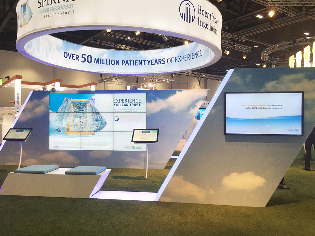 Close-up of the Live Digital Mosaic display at the ERS International Congress 2016