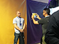 Guest having portrait captured for the Live Mosaic at the Lidl Conference in Dublin