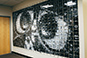 Completed photo mosaic of Wall-E