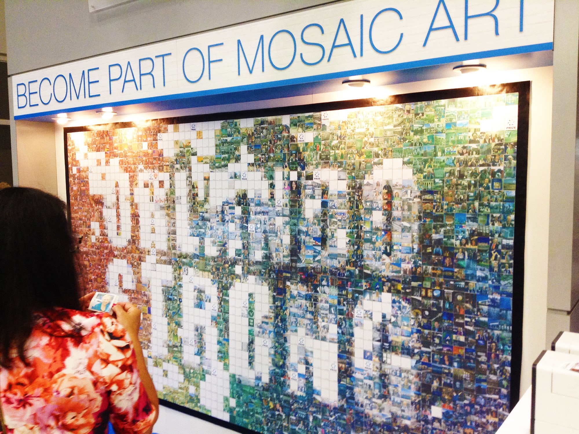 Large-scale Live Print Mosaic mural at the ALA Annual Conference