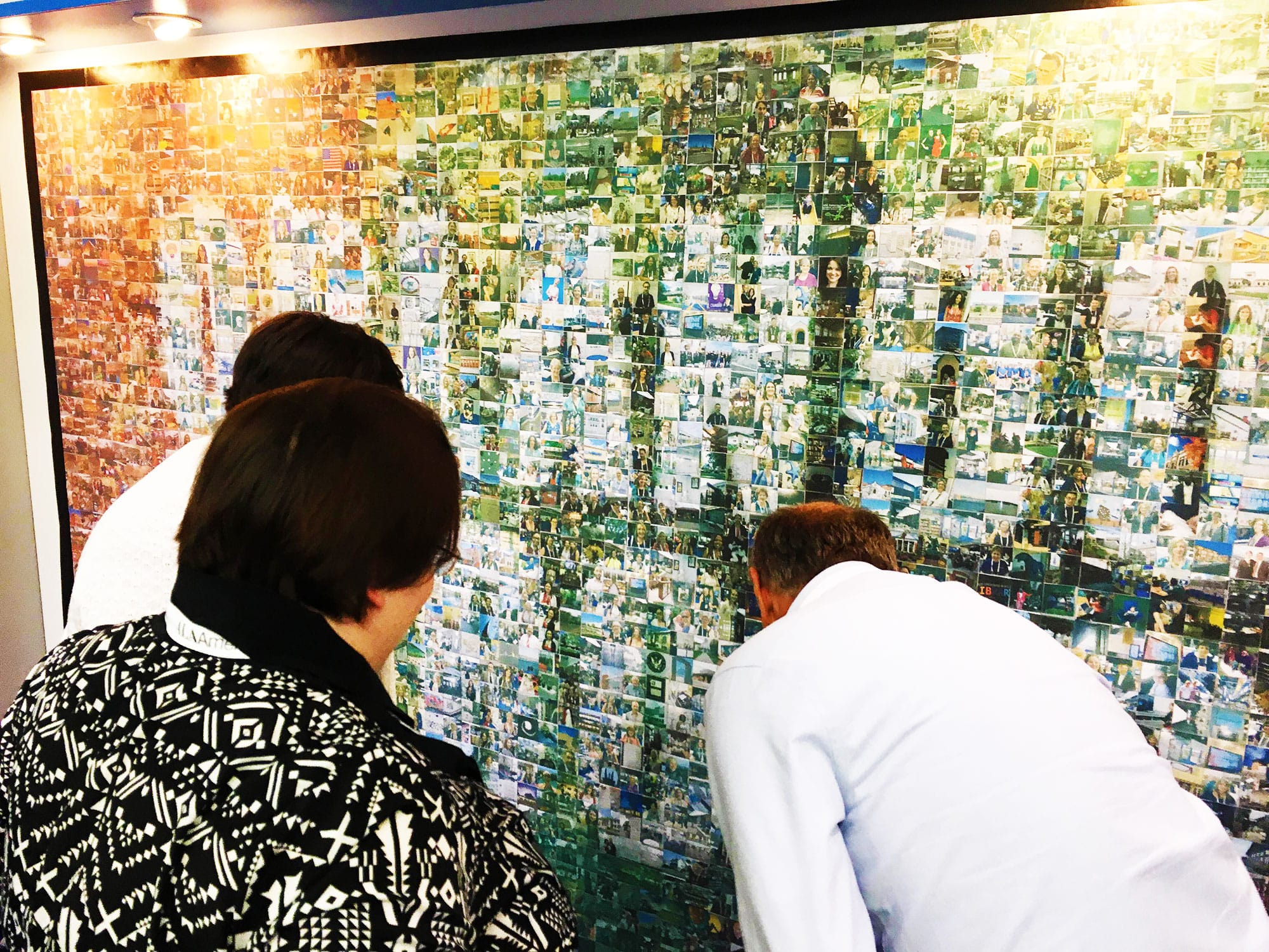 Live Print Mosaic in progress at the ALA Annual Conference in Orlando
