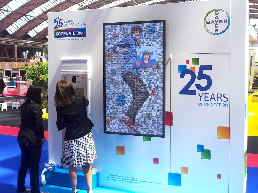 Real-time Interactive Photo Mosaic Event Bayer XXIV Congress of the ISTH, Amsterdam