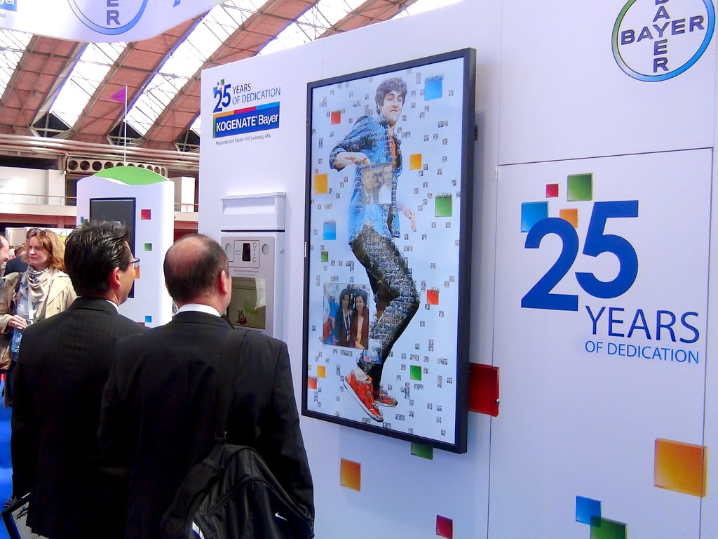 Real-time Interactive Photo Mosaic Event Bayer XXIV Congress of the ISTH, Amsterdam