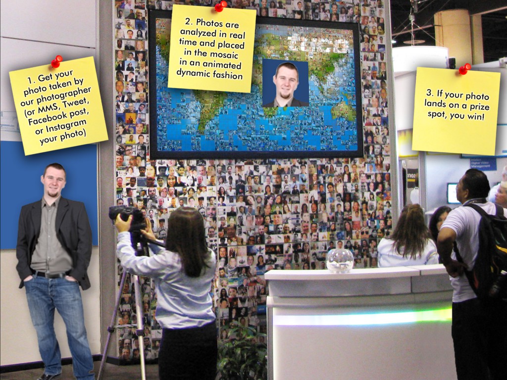 Real-time Interactive Photo Mosaic Event Tyco ASIS 2011