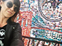 Festival-goer taking a selfie for the Bacardi GovBall NYC mosaic