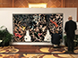 Partially completed mosaic wall at CosmoProf Las Vegas 2017