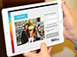 Brand ambassador reviewing guest emails for the Texas Longhorn Orange-White Spring Game Live Print Mosaic Event