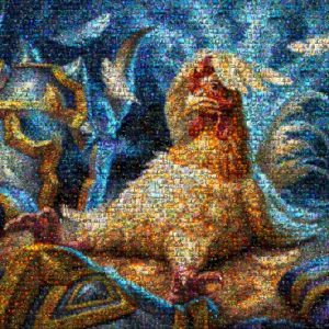 A Hearthstone mosaic.