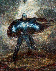 A Hearthstone mosaic.