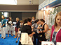 Guests interacting with the Live Print Mosaic at the ALA Annual Conference