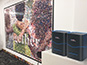Printer station setup producing photo tiles for the Tarkett mosaic wall