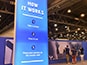 Thumbnail showing wide view of mosaic setup inside venue.