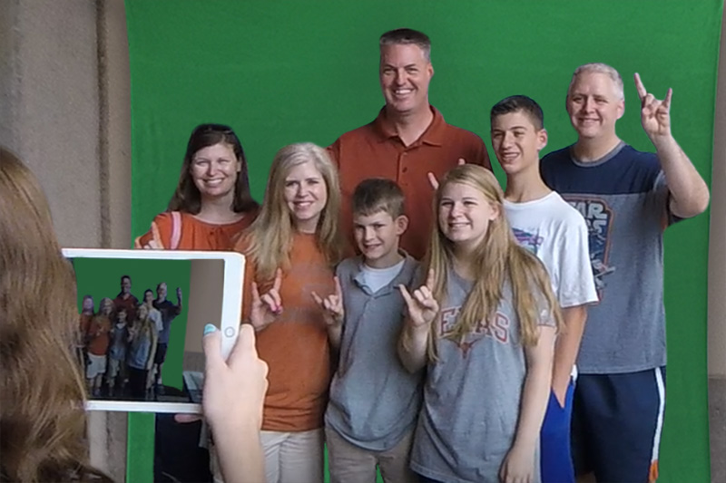 Live Print Mosaic Event: Texas Longhorn Orange-White Spring Game