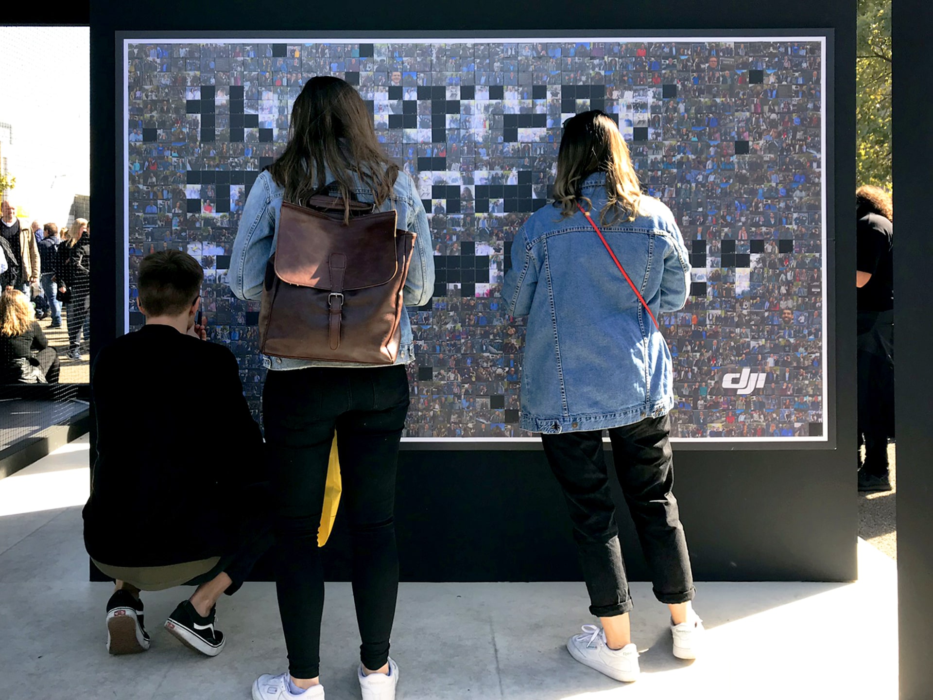 The DJI Live Print Mosaic nearly complete during the final moments of Photokina.