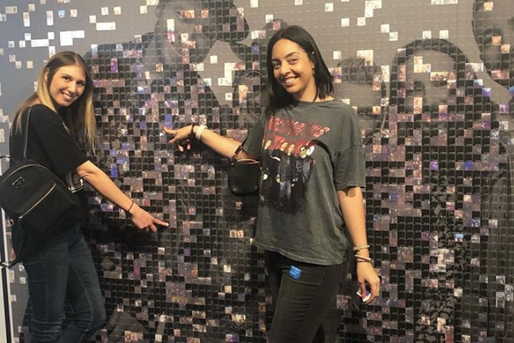 Backstreet Boys: The Experience – Guests engaging with the mosaic.